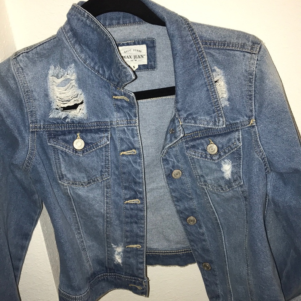 Distressed Jean jacket